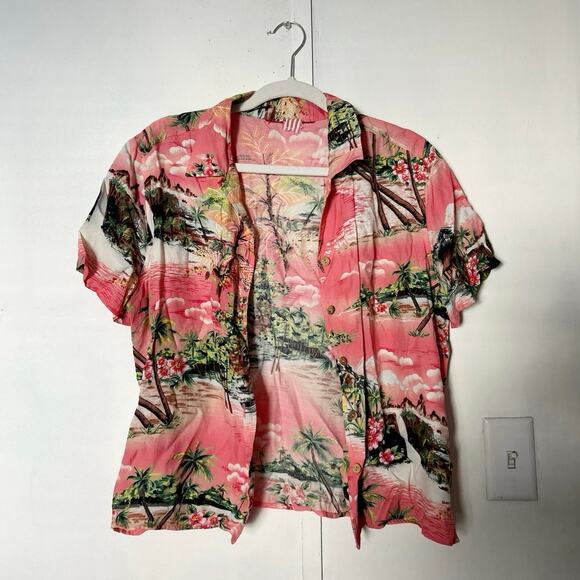 2000s Hawaiian Shirt - Picture 1 of 5